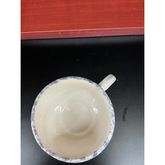 Tea For One Set Floral Rose Blue Ribbon Ceramic Stackable Teapot Cup Heart Hdle - Picture 8 of 9